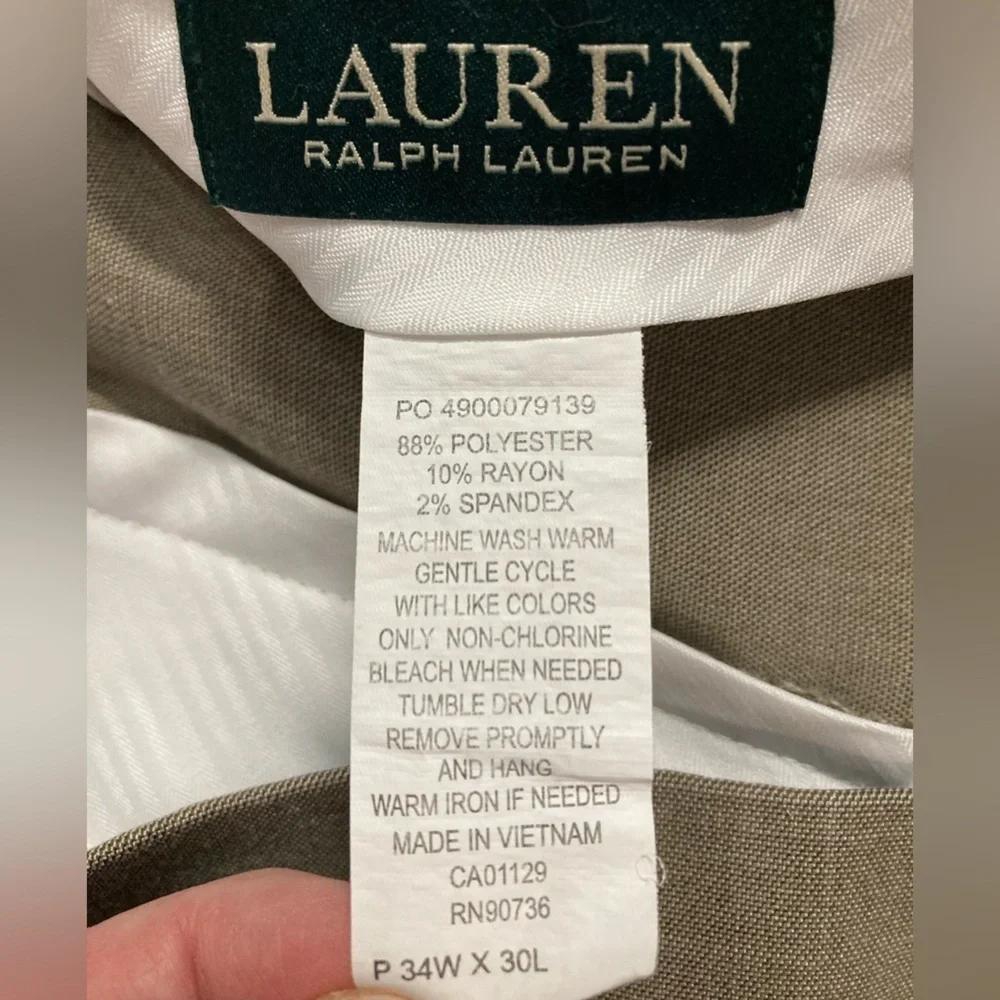 Lauren Ralph Lauren‎ Tan Men’s Dress Pants 34/30